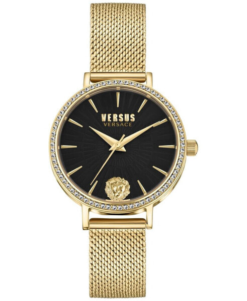 Women's Mar Vista Gold Ion-Plated Mesh Bracelet Watch 34mm