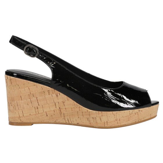 VANELi Gardy Wedge Womens Black Casual Sandals 308702