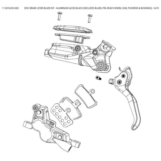 SRAM Disc Brake Lever Blade Kit For G2 R