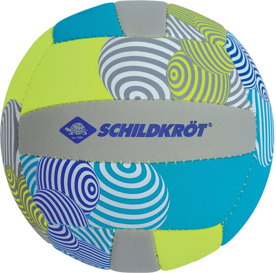 Schildkröt® Neoprene Mini Beach Volleyball, Size 2, Diameter 15 cm, Non-Slip Textile Surface, Salt Waterproof, Ideal for Small Children's Hands