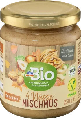 Mischmus aus vier Nusssorten, 250 g