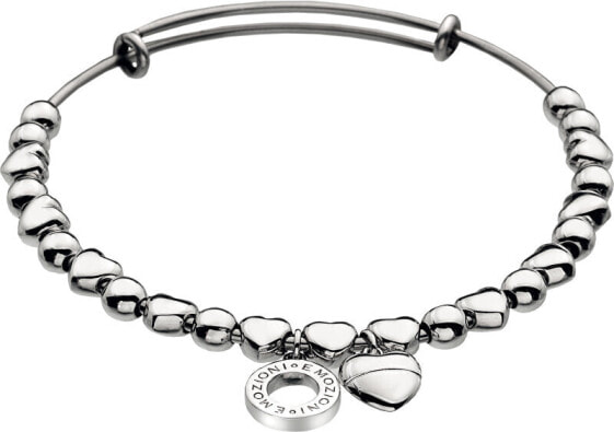 Emozioni steel bracelet Silver Heart Bangle DC094