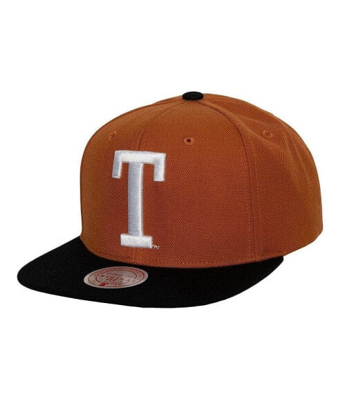 Men's Burnt Orange, Black Texas Longhorns 2-Tone 2.0 Snapback Hat