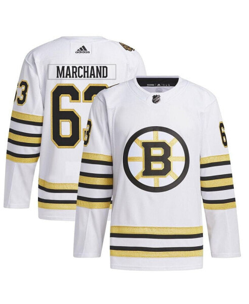 Men's Brad Marchand White Boston Bruins Authentic Player Jersey