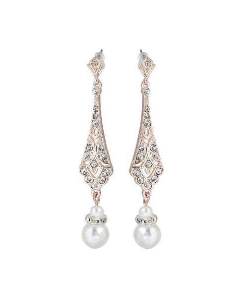 Women's Silver Dazzling Drop Earrings