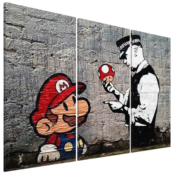 Wandbild Mario Bros