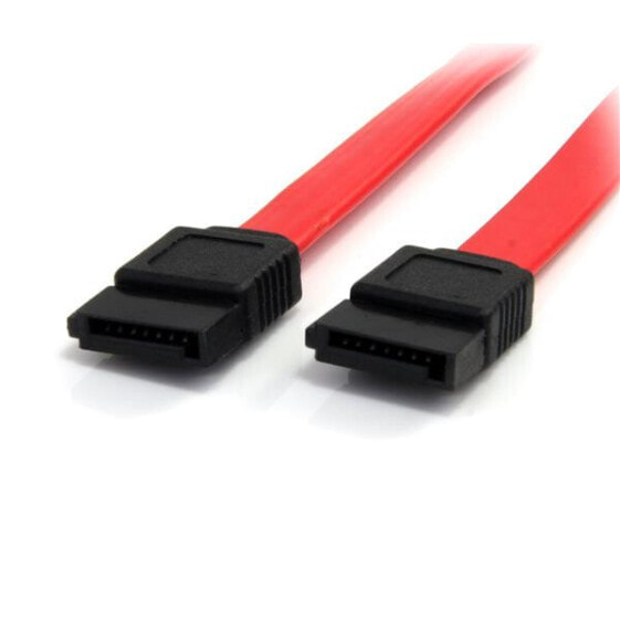 12in SATA Serial ATA Cable - 0.3 m - Female/Female - Red - 12 g - 90 mm - 125 mm
