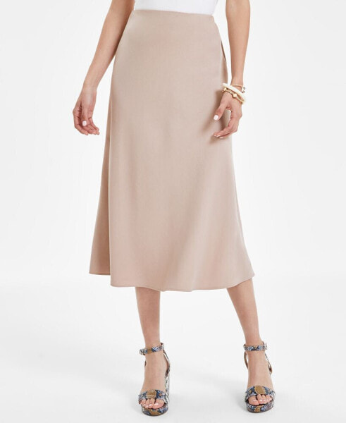 Women's Flared Bias-Cut Pull-On Skirt, Created for Macy's