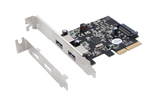 Exsys EX-12001-2 - PCIe - USB 3.2 Gen 1 (3.1 Gen 1) - CE - FC - ASMEDIA ASM2142 - 10 Gbit/s - 0 - 55 °C