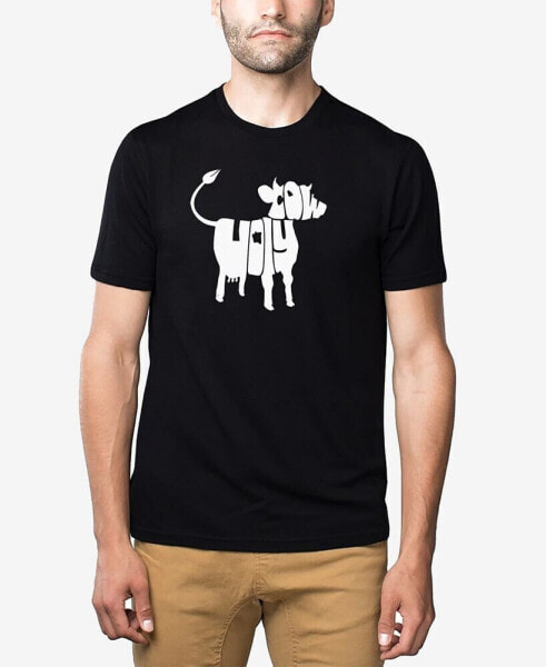 Men's Premium Blend Word Art Holy Cow T-shirt