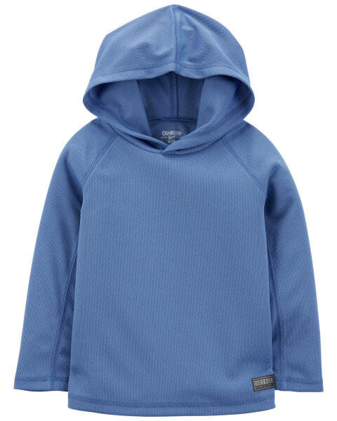 Toddler Hooded Pullover in Moisture Wicking Active Jersey 2T