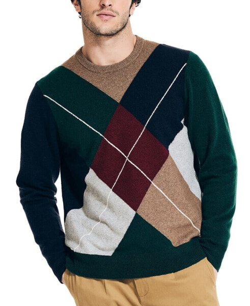 Men's Argyle Crewneck Sweater