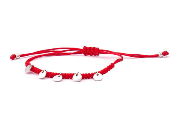 Cord red kabbalah bracelet with AGB556 pendants