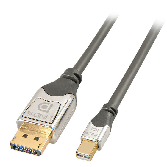 Lindy 0.5m CROMO Mini DisplayPort to DP Cable - 0.5 m - Mini DisplayPort - DisplayPort - Male - Male - 4096 x 2160 pixels