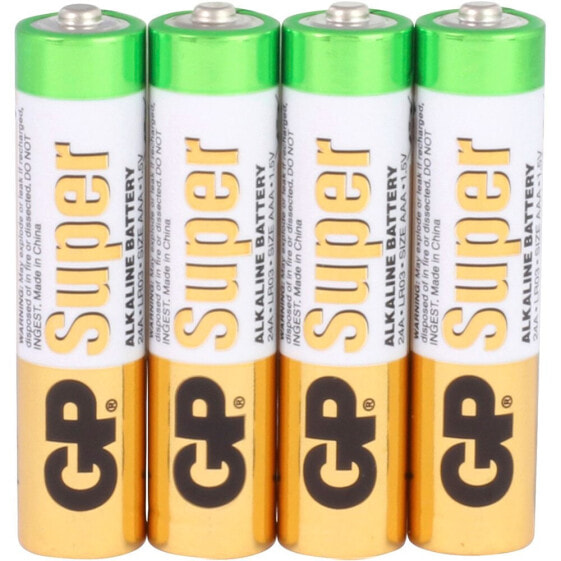 GP BATTERIES Super Alkaline 1.5V AAA Micro LR03 Batteries