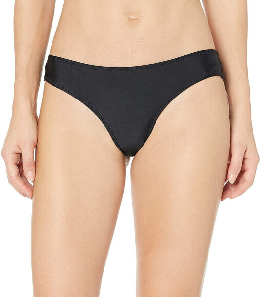 Volcom 264758 Women's Simply Solid Black Bikini Bottom Swimwear Size L