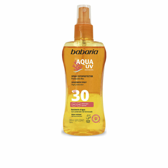 Защитный спрей от солнца для тела Babaria Solar Aqua UV SPF 30 (200 ml)