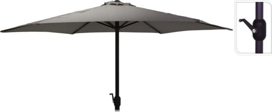 DLGTP Parasol ogrodowy na korbkę 270 cm ciemnoszary