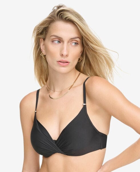 Pleated Underwire Bikini Top