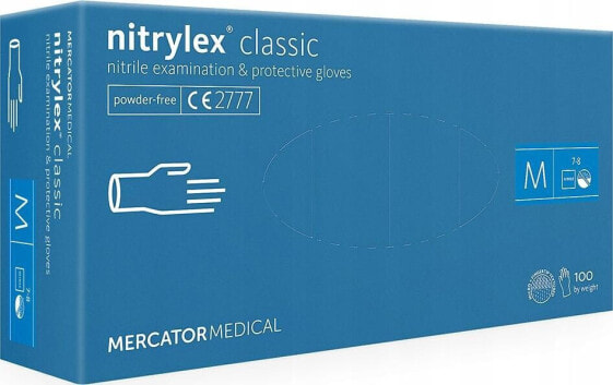 Mercator Medical Rękawice nitrylowe nitrylex classic blue M 100 s.