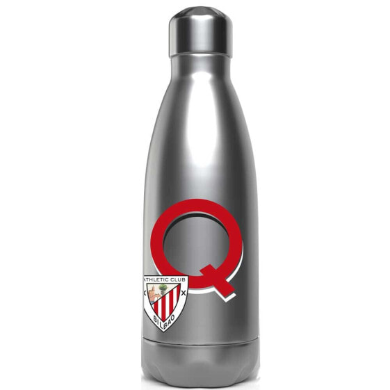 Бутылка для воды ATHLETIC CLUB с инициалом Q из нержавеющей стали 550 мл