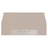 Weidmüller WAP WTL6/1, End plate, 20 pc(s), Wemid, Beige, -50 - 120 °C, V0
