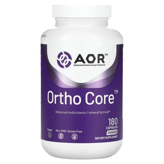 Advanced Orthomolecular Research AOR, Ortho Core, 180 капсул