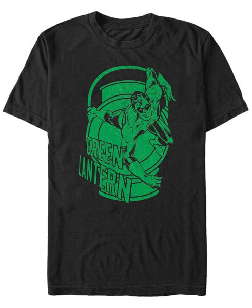 DC Men's Green Lantern Big Logo Short Sleeve T-Shirt