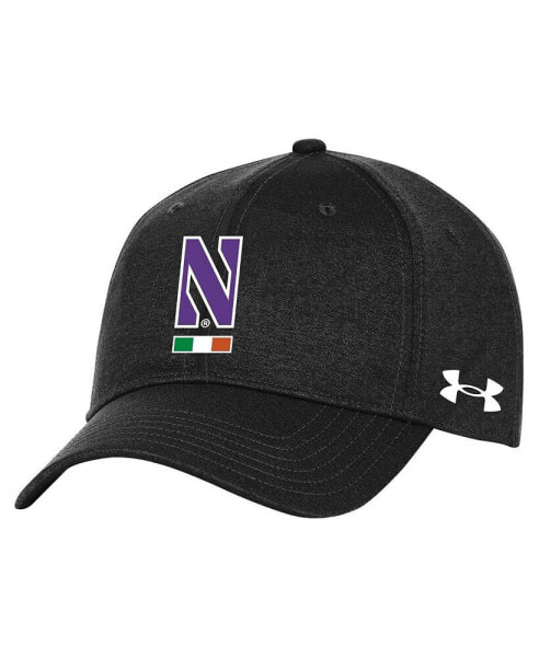Men's Black Northwestern Wildcats Ireland Adjustable Hat