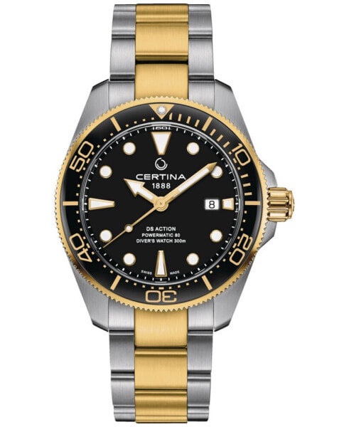 Men's Swiss Automatic DS Action Diver Two-Tone Stainless Steel Bracelet Watch 43mm
