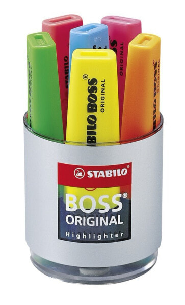 STABILO BOSS Original - 1 pc(s) - Red - Chisel tip - Black - Red - Polypropylene (PP) - 2 mm