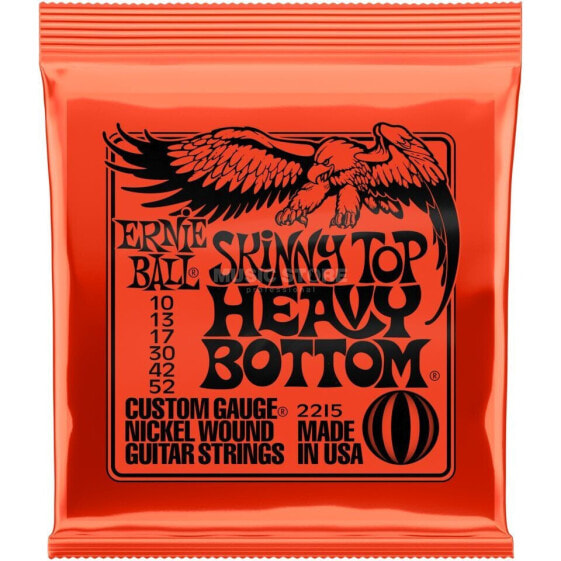 Ernie Ball EB2215 Skinny Top Heavy Bottom Slinky Guitar Strings 10-52