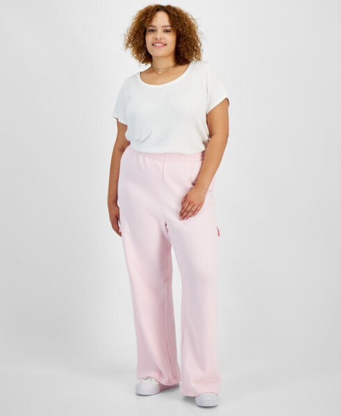 Trendy Plus Size Cargo Sweatpants