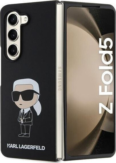 Karl Lagerfeld Karl Lagerfeld KLHCZFD5SNIKBCK Z Fold5 hardcase czarny/black Silicone Ikonik