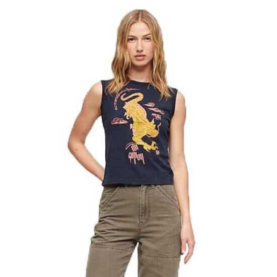 SUPERDRY Kailash Dragon Slim sleeveless T-shirt