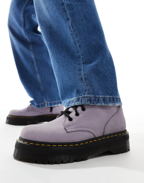 Dr Martens Jadon III 8 eye boots in lilac suede