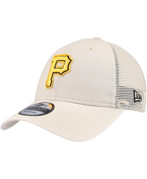 Men's Stone Pittsburgh Pirates Game Day 9TWENTY Adjustable Trucker Hat