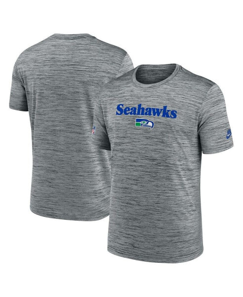 Men's Gray Seattle Seahawks Velocity Alternate Logo Performance T-Shirt