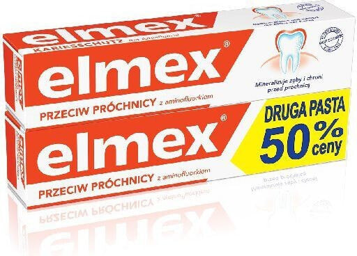 Elmex Pasta do zębów + druga za 50% ceny 2 x 75 ml