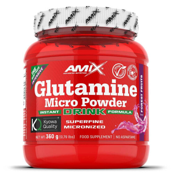AMIX Glutamine Micro Powder 360g Amino-Acids Wild Berries