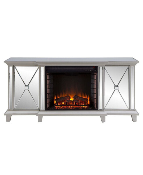 Lita Mirrored Electric Fireplace