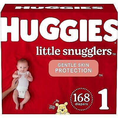 Huggies Little Snugglers Diapers Huge Pack - Size 1 (168ct)