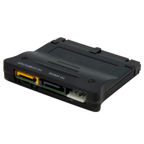 StarTech.com Bi-Directional SATA IDE Adapter Converter - 2 x SATA Data 7 pin M/1 x IDE 40 pin F - SP4 M - Black