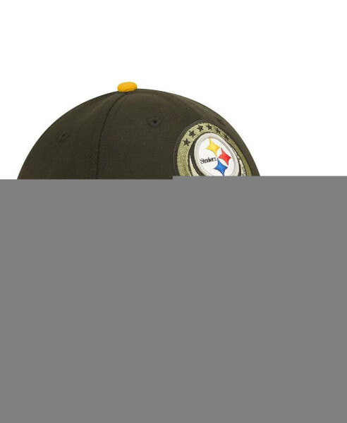 Men's Black, Yellow Pittsburgh Steelers 2022 Salute To Service 39THIRTY Flex Hat