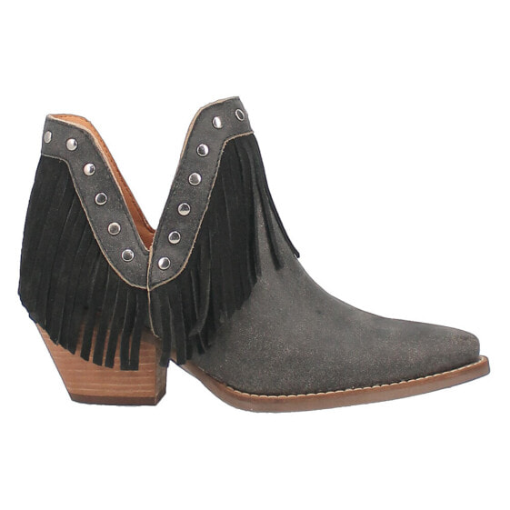 Dingo Fine N' Dandy Snip Toe Cowboy Womens Black Casual Boots DI186-001