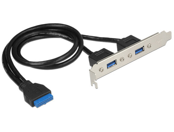 Delock 84836 - USB 3.2 Gen 1 (3.1 Gen 1) - Black - Blue - Silver - 5 Gbit/s - Polybag