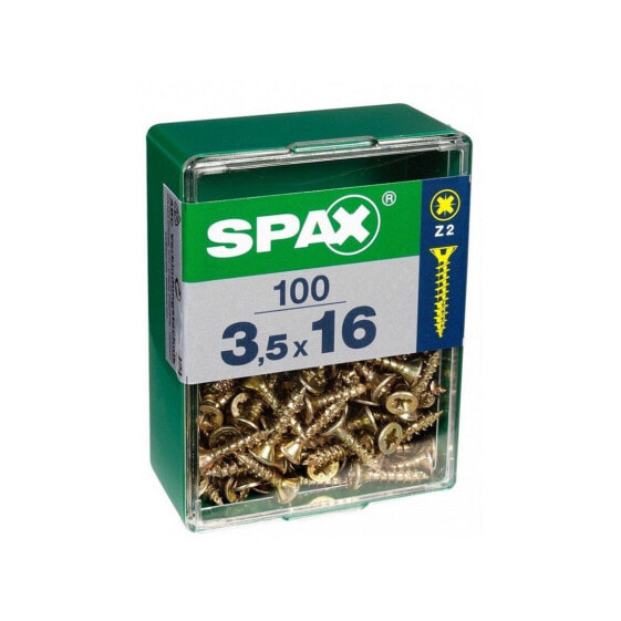 Коробка винтов SPAX Yellox деревянный плоская головка 100 предметов (3,5 x 20 мм)