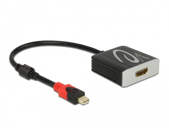 Delock Active mini DisplayPort 1.4 to HDMI Adapter 4K 60 Hz (HDR) - 0.2 m - Mini DisplayPort - HDMI - Male - Female - 3840 x 2160 pixels
