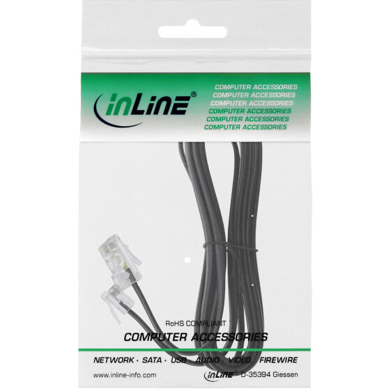 InLine Modular Cable RJ45 8P4C / RJ11 6P4C male/male 15m