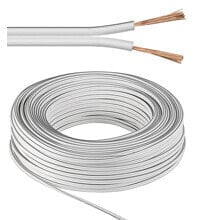 Wentronic Speaker Cable - white - OFC CU - 10 m roll - diameter 2 x 0.75 mm2 - Eca - Oxygen-Free Copper (OFC) - 10 m - White